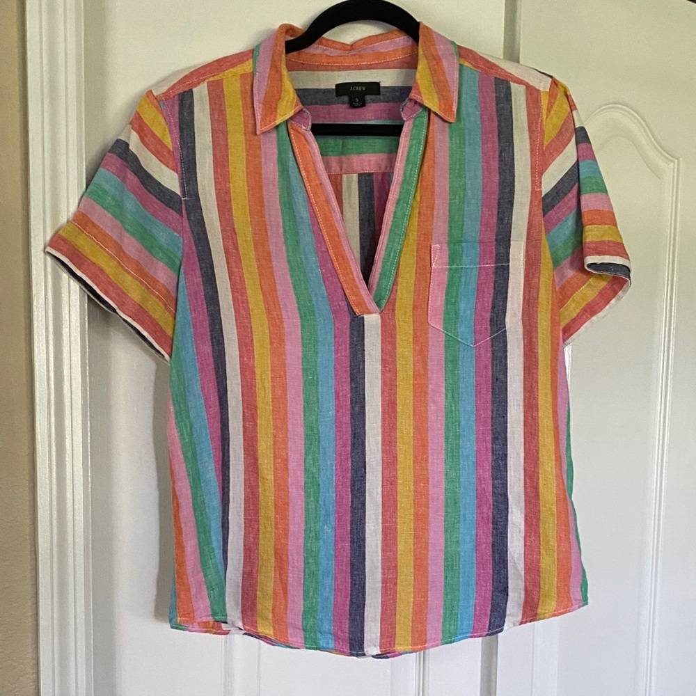 J. Crew Linen Top